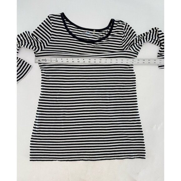 Stem Black & White Striped Organic Cotton Shirt Size M See Photos - Picture 12 of 12